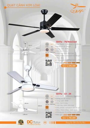 Quạt trần đèn 4 cánh ViFa-13