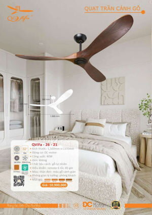 Quạt trần đèn 3 cánh ViFa-26
