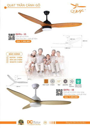 Quạt trần đèn Vifa 16