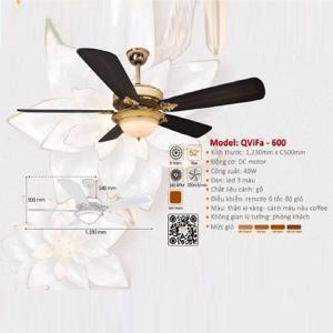 Quạt trần đèn Vifa-600