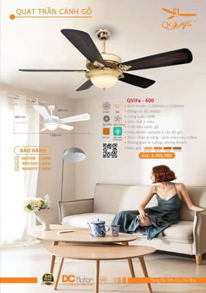 Quạt trần đèn Vifa-600