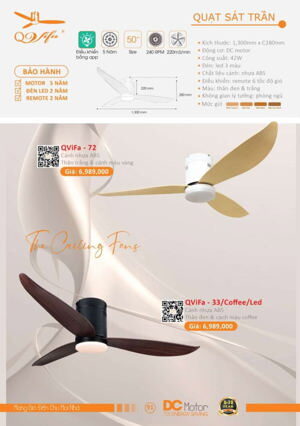 Quạt trần đèn Vifa-72