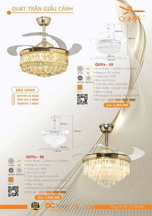 Quạt trần đèn Vifa-86