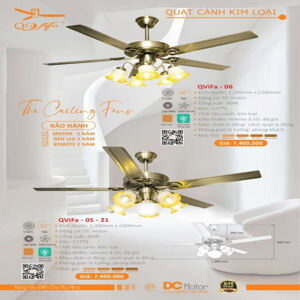 Quạt trần đèn 5 cánh Vifa–05