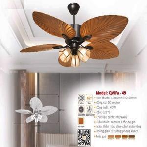 Quạt trần đèn 5 cánh Vifa–49