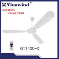 Quạt Trần Điện Cơ Thống Nhất Vinawind Cánh Nhôm, Có điều khiển xa QT1400-X chính hãng