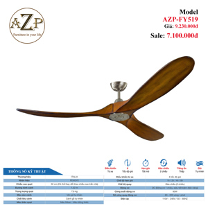 Quạt trần Fengye 3 cánh FY519