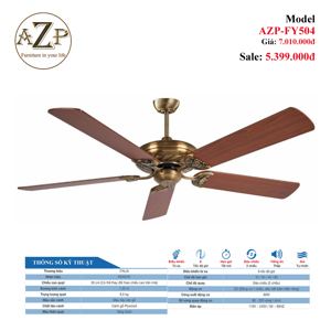 Quạt trần Fengye 5 cánh FY504