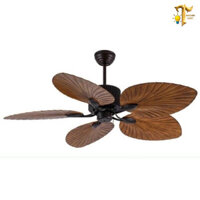Quạt trần hình chiếc lá T-DECOR,Quạt trần có điều khiển từ xa trang trí phòng khách biệt thự nhà hàng tiệc cưới cafe TDC