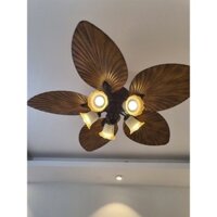 Quạt Trần Hình Lá Cây Độc đáo,  Đèn LED, Có Điều Từ Xa[Bảo Hành 5 Năm]