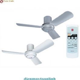 Quạt trần KDK R48SP - 3 cánh có ĐK màu xám, ti ngắn 14 cm, 3 tốc độ