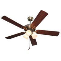 Quạt trần kết hợp đèn trang trí Classic cafe light 5 cánh sử dụng điều khiển từ xa