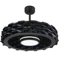 Quạt Trần Không Cánh Benny Firenze BF-C73BLSB, Black/Cafe, LED, Remote, 65W, 6 Tốc Độ Gió