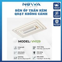 Quạt trần không cánh kèm đèn led kết hợp trang trí phòng khách phòng ngủ