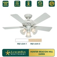 Quạt trần LuxuryFan Hunter Beacon Hill 24904 24902 24905 Cánh gỗ, Sải cánh 107cm