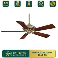 Quạt trần LuxuryFan Minka Aire Supra F568 - 5 cánh gỗ, điều khiển từ xa, sải cánh 132cm