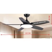 Quạt trần, Mã HTCF-132D5 (Tiết kiệm điện 50%)
