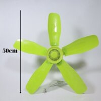 Quạt Trần Màn Mini 5 Cánh YQ-188 Dây Đồng, Treo Trong Màn An Toàn Phù Hợp Cho Phòng Điều Hòa Nhà Có Trẻ Em