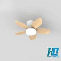 Quạt Trần Mini 5 Cánh Giả Gỗ Nhạt HD-860/GN
