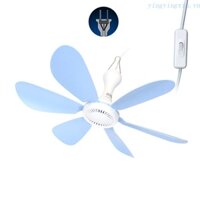 Quạt Trần mini 6 Cánh 16.5 "AC 220V 20W Dây Dài 1.8m