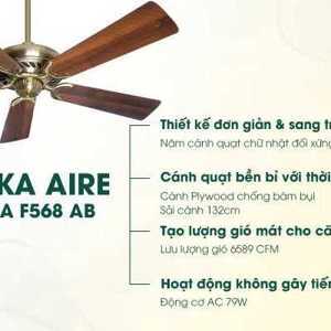 Quạt trần Minka 5 cánh Aire Supra F568-AB - 79W