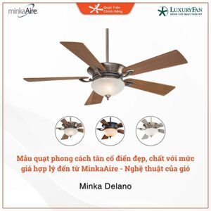 Quạt trần đèn 5 cánh Minka Delano
