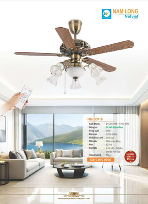 Quạt trần Netviet 5 cánh NQ 50918