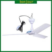 Quạt trần ngoài trời BON 19 6 inch USB Quạt trần treo Mini để cắm trại và lều du lịch Quạt 5V 6W Hoạt động yên tĩnh