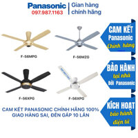 Quạt trần Panasonic 4 cánh F56-MPG, F56-MZG, F56-XPG - Chính hãng nhập khẩu Malaysia, Hãng PANASONIC BẢO HÀNH TẠI NHÀ