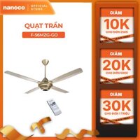 Quạt trần Panasonic model F-56MZG-GO (màu vàng ánh kim - 3 chế độ gió - 59W) - KHÔNG GỒM PHÍ LẮP