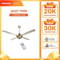 Quạt trần Panasonic model F-56MZG-GO (màu vàng ánh kim - 3 chế độ gió - 59W) - KHÔNG GỒM PHÍ LẮP