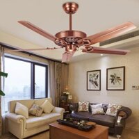 Quạt trần phong cách công nghiệp vintage Gia Dụng  Phòng Khách Nhà Hàng Lá sắt đơn giản phong cách Mỹ Quạt Điện
