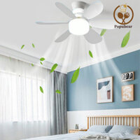 Quạt trần Popubear-Ceiling có điều khiển từ xa Quạt trần có đèn LED 30 / 40W Đèn quạt có thể điều chỉnh độ sáng với hẹn giờ Yên tĩnh 6 lưỡi Ổ cắm Quạt trần Đèn đa năng