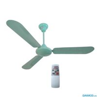 Quạt trần QT-1400DK3 (77W, cánh sắt, Điều khiển từ xa, Điện cơ 91 Bộ Quốc Phòng)