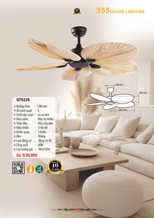 Quạt trần 5 cánh QT.5225
