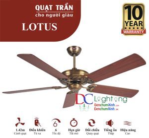 Quạt trần Royal 5 cánh Lotus NL