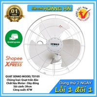Quạt trần SENKO TD105, công suất lớn, sải cánh rộng, moter lõi đồng nguyên chất, bảo hành 12 Tháng