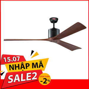 Quạt trần Solid WN 3 cánh gỗ tự nhiên - Màu WH/ MP/ GWO
