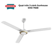 Quạt trần Sunhouse 3 cánh SHD-7658, công suất 75W, Bảo hành chính hãng 1 năm