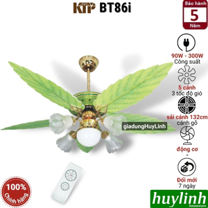Quạt trần đèn 5 cánh BT86I