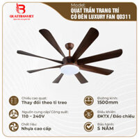 Quạt Trần trang trí có đèn Luxury Fan QD311