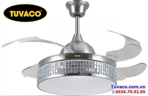 Quạt trần đèn Tuvaco 4 cánh C600A9-08