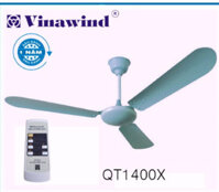 Quạt trần Vinawind sải cánh 1400 QT1400X (Cánh nhôm, có điều khiển)