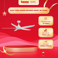 Quạt trần xịn Benny BF-C54HE,  motor DC chạy êm tiết kiệm điện, 38W,n 270 m3/ phút, sải cánh 1372 mm, sản xuất Thái Lan