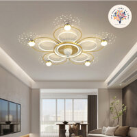 Quạt Trần,Quạt Trần Ốp 868 Hiện Đại, LED 3 chế độ kết hơp quạt quay 360 độ độc đáo trang trí phòng ngủ,khách( BH 2 NĂM )