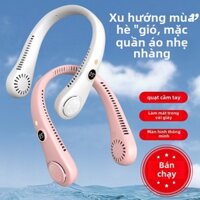 Quạt treo cổ mới sạc USB ngoài trời di động im lặng cổ turbo quạt mini không lưỡi