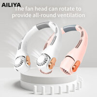Quạt treo cổ silicon AILIYA mini di động USB gió cao ngoài trời