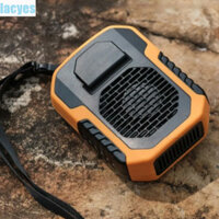 Quạt treo cổ / thắt lưng LACYES, Quạt sạc Mini USB Power Bank Air, có thể sạc lại bền bỉ 6000mAh 3 tốc độ Quạt làm mát di động Quạt thể thao