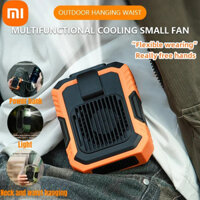 Quạt treo eo di động Xiaomi Quạt điện có thể sạc lại Quạt điện yên tĩnh 3 tốc độ USB Máy điều hòa cầm tay Nhà ngoài trời