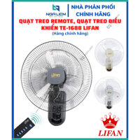 Quạt Treo Remote, Quạt Treo Điều Khiển TE-1688 (50W) Lifan (Màu ngẫu nhiên, 3 tốc độ, Cánh 400mm) - Hàng Chính Hãng